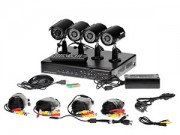 Комплект видеонаблюдения FE-104H-KIT с четырьмя всепогодными видеокамерами
